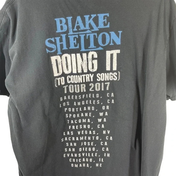 Blake Shelton Doing It Concert Tee‎ Two Sided size XL - Picture 4 of 5